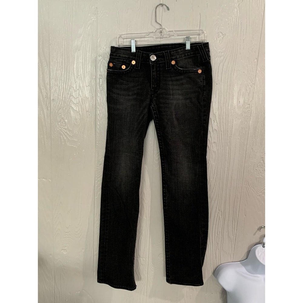 True Religion Vintage Black "Johnny Big T" Jeans   31/33